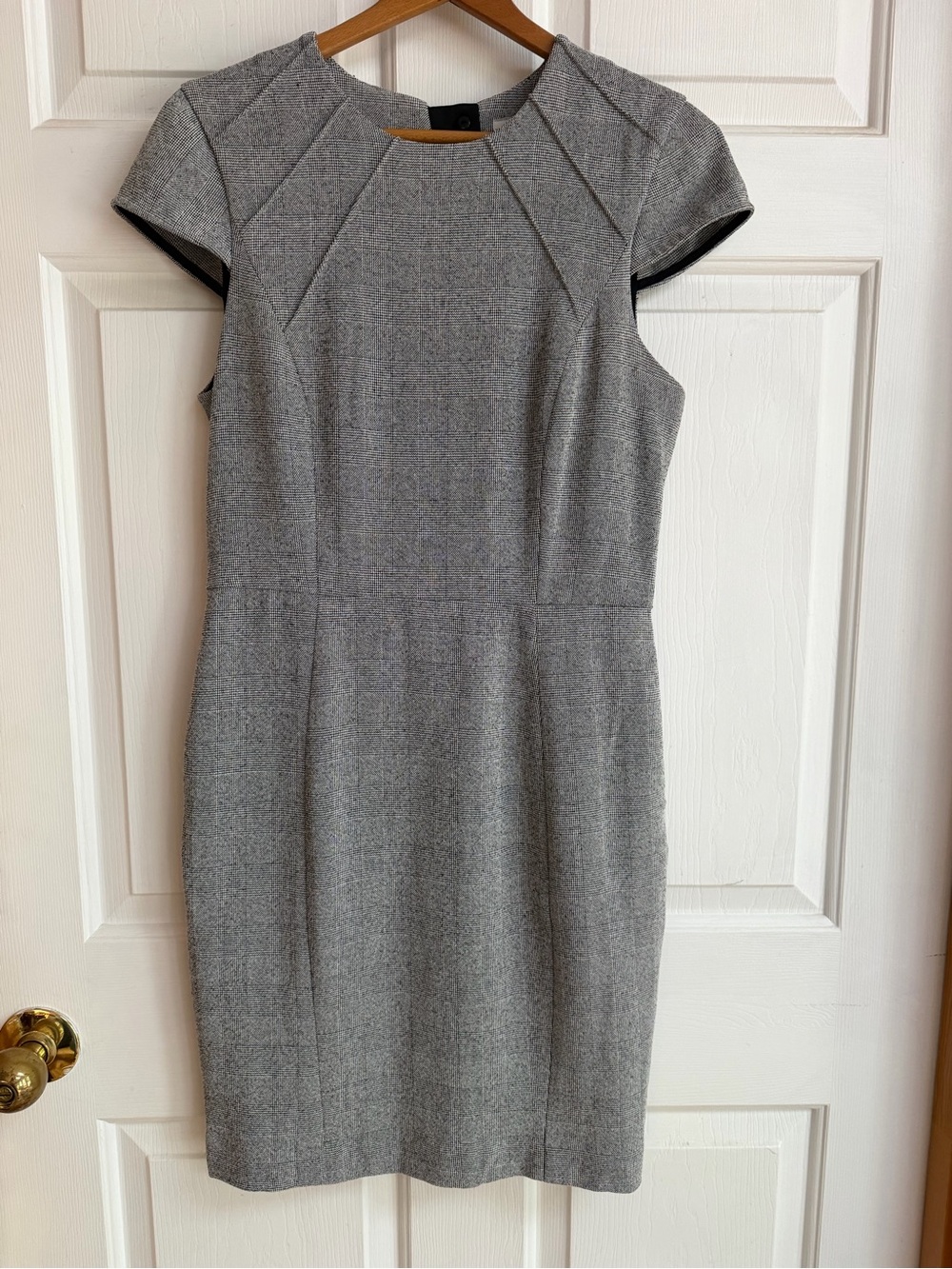 H&M Gray Cap-Sleeve Sheath Dress - Picture 1 of 6